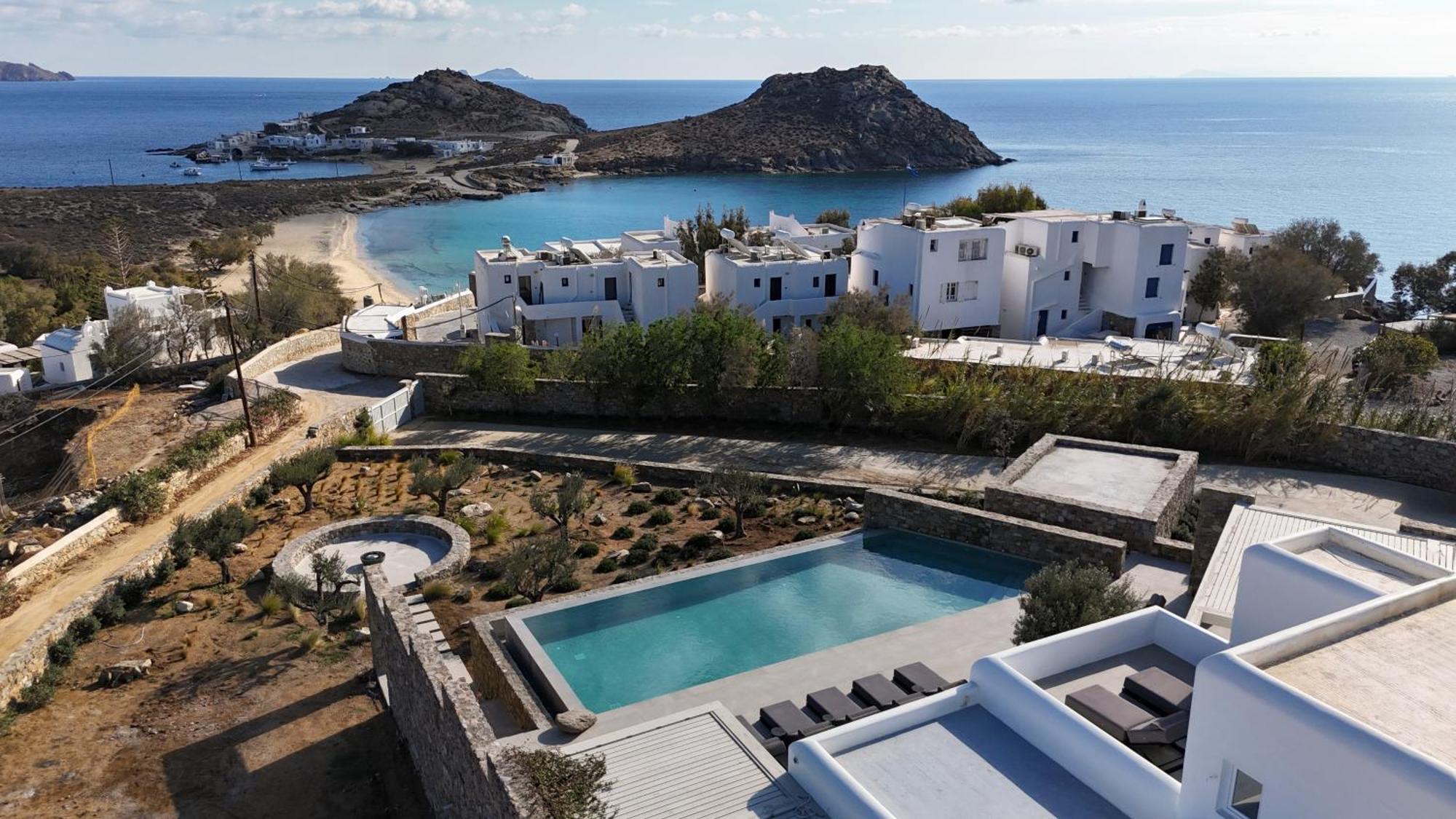 Blue Eye Grand Villa Mykonos カラファティス エクステリア 写真
