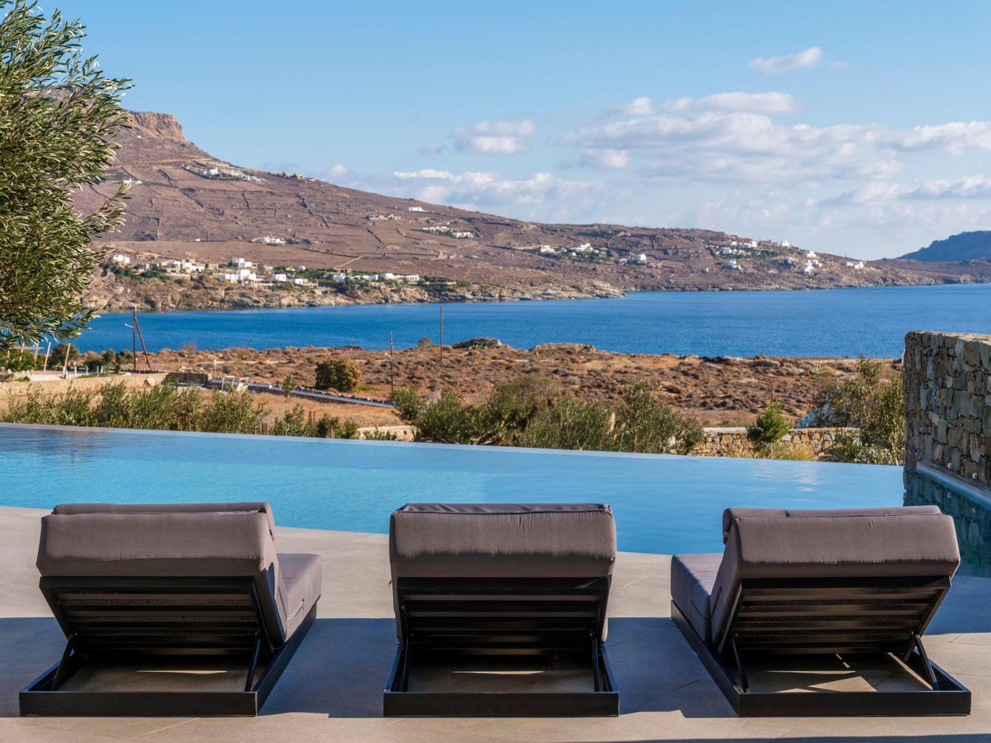 Blue Eye Grand Villa Mykonos カラファティス エクステリア 写真