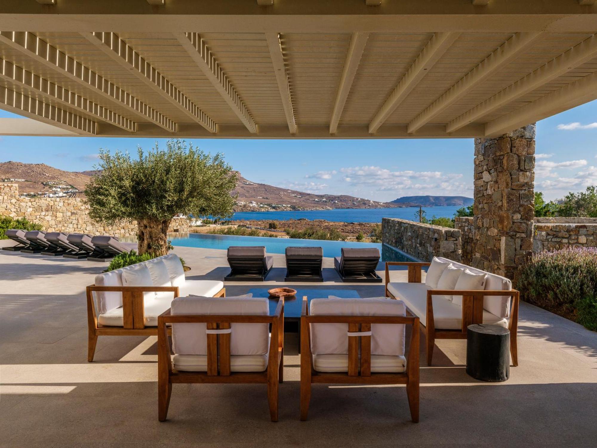 Blue Eye Grand Villa Mykonos カラファティス エクステリア 写真