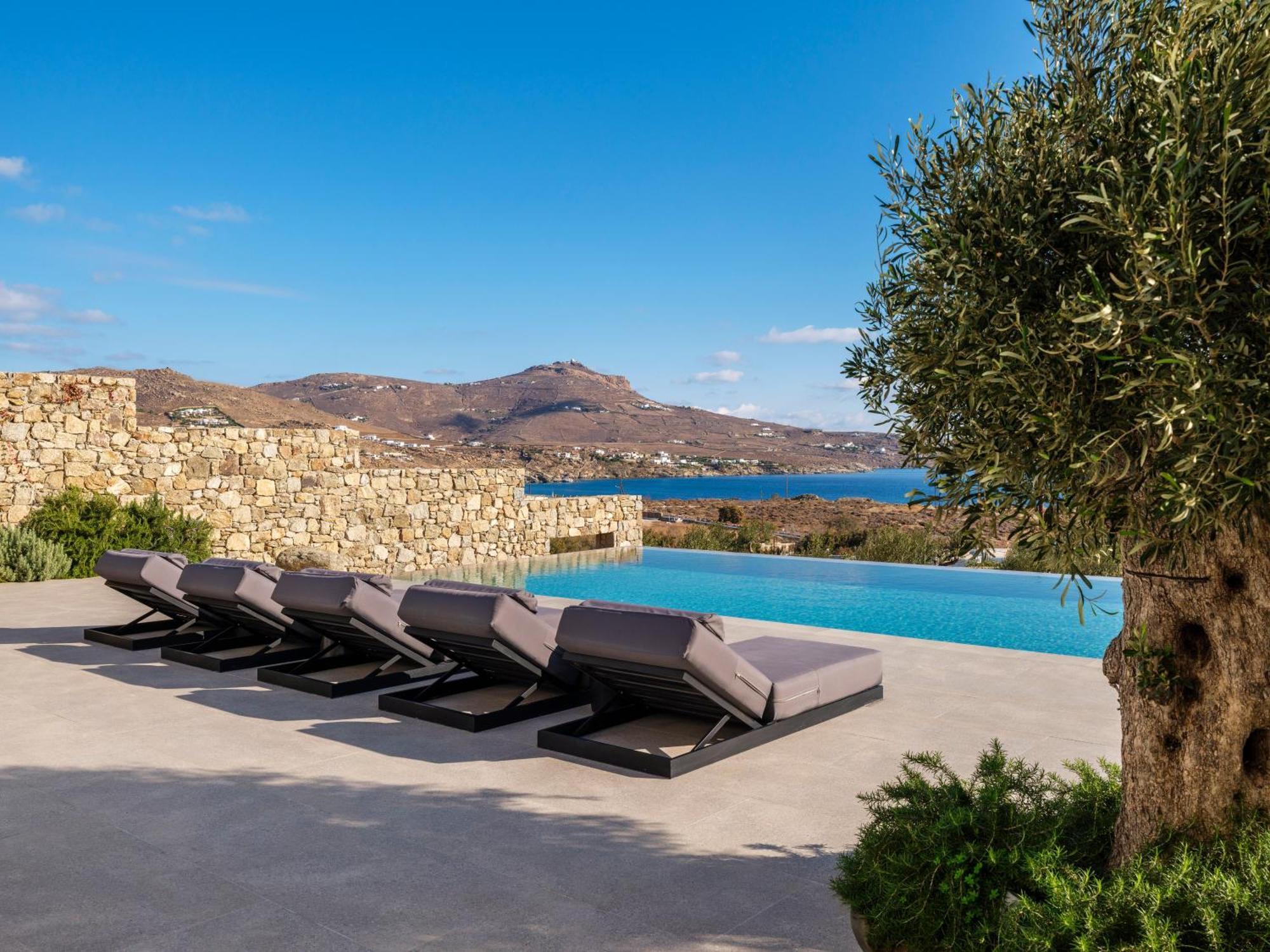 Blue Eye Grand Villa Mykonos カラファティス エクステリア 写真
