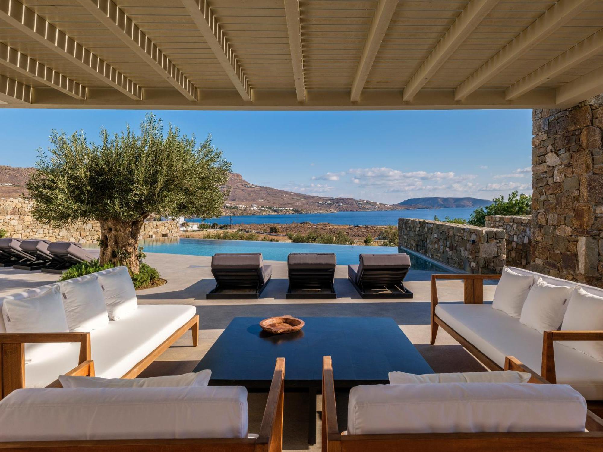 Blue Eye Grand Villa Mykonos カラファティス エクステリア 写真