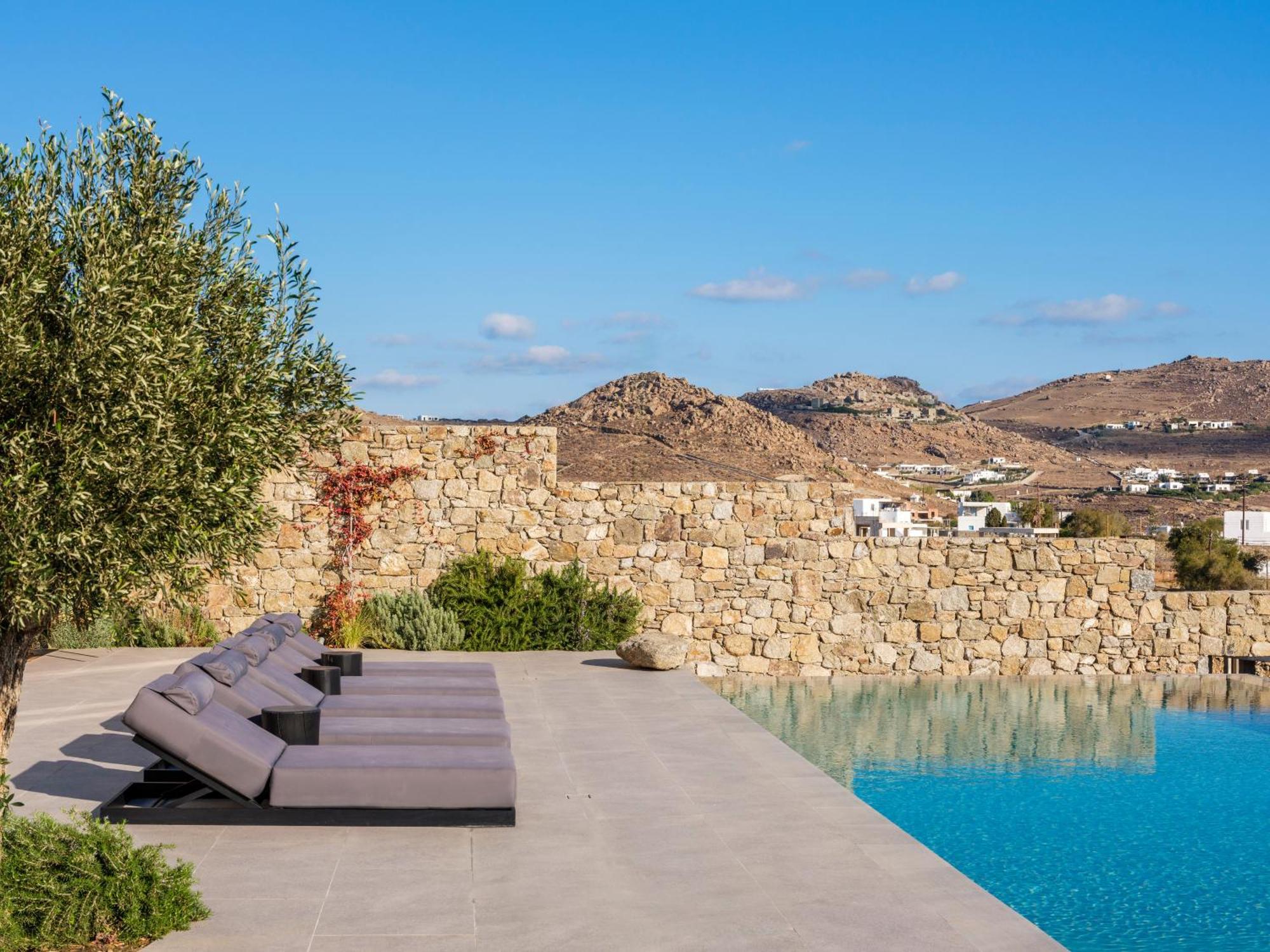 Blue Eye Grand Villa Mykonos カラファティス エクステリア 写真