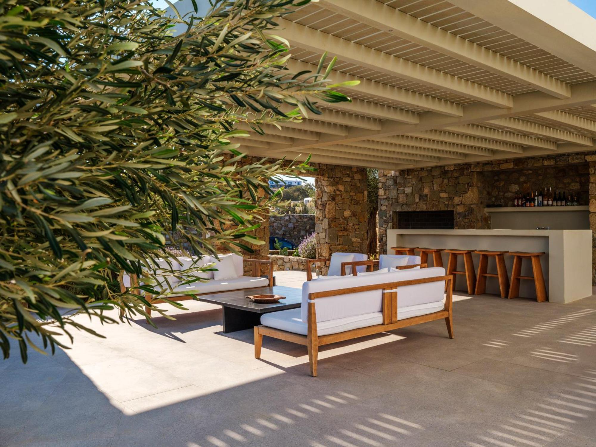 Blue Eye Grand Villa Mykonos カラファティス エクステリア 写真