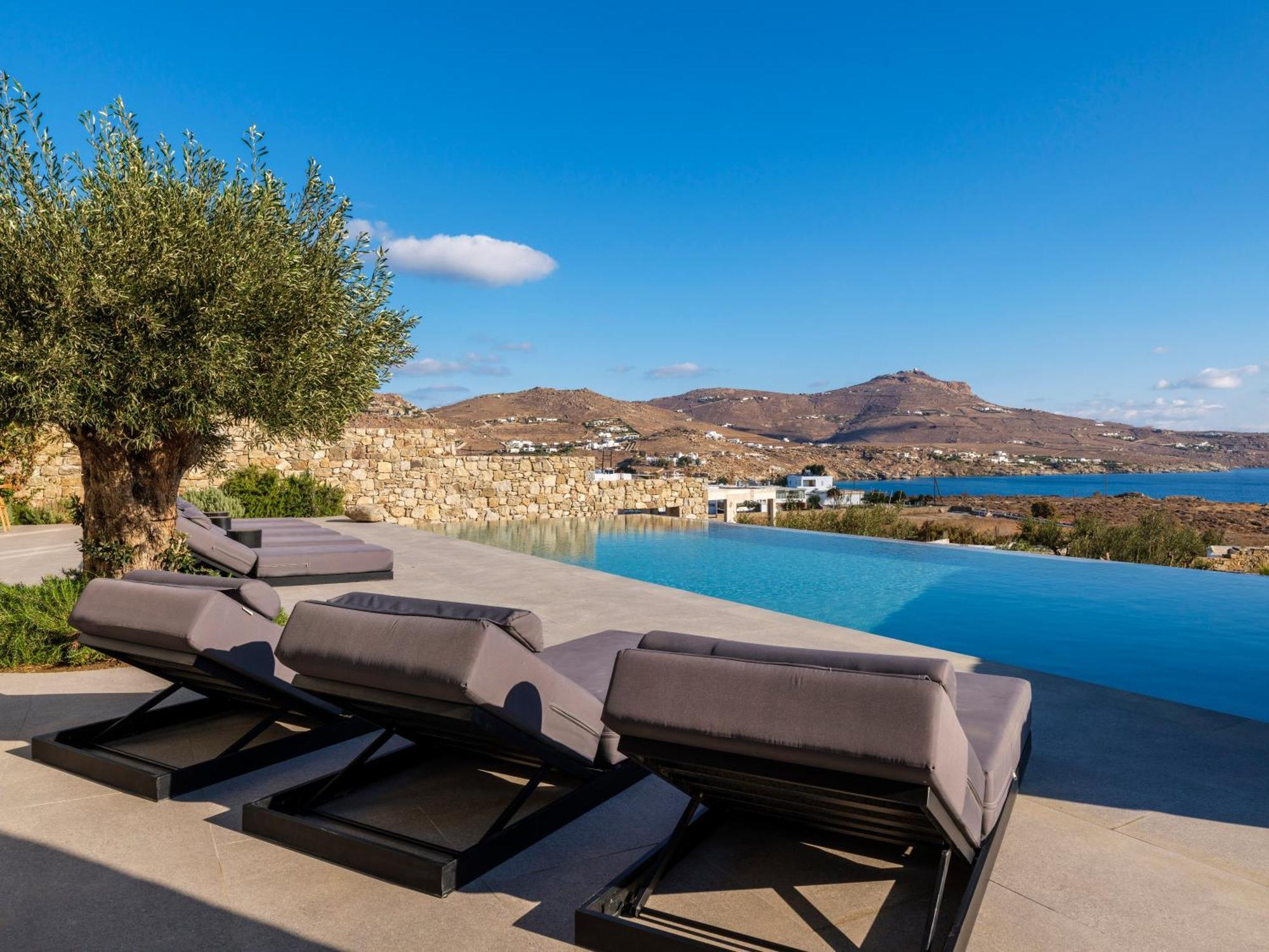 Blue Eye Grand Villa Mykonos カラファティス エクステリア 写真