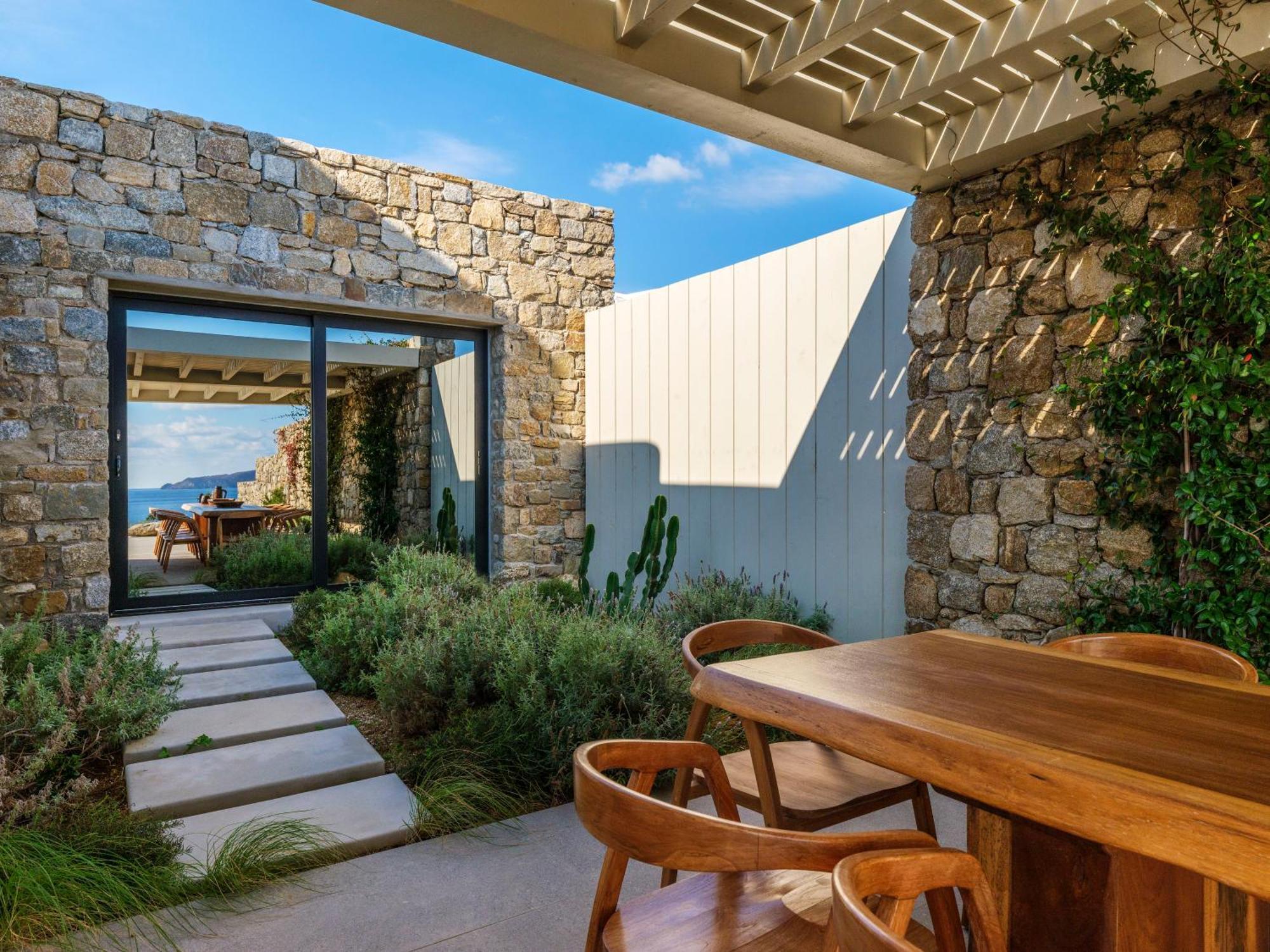 Blue Eye Grand Villa Mykonos カラファティス エクステリア 写真