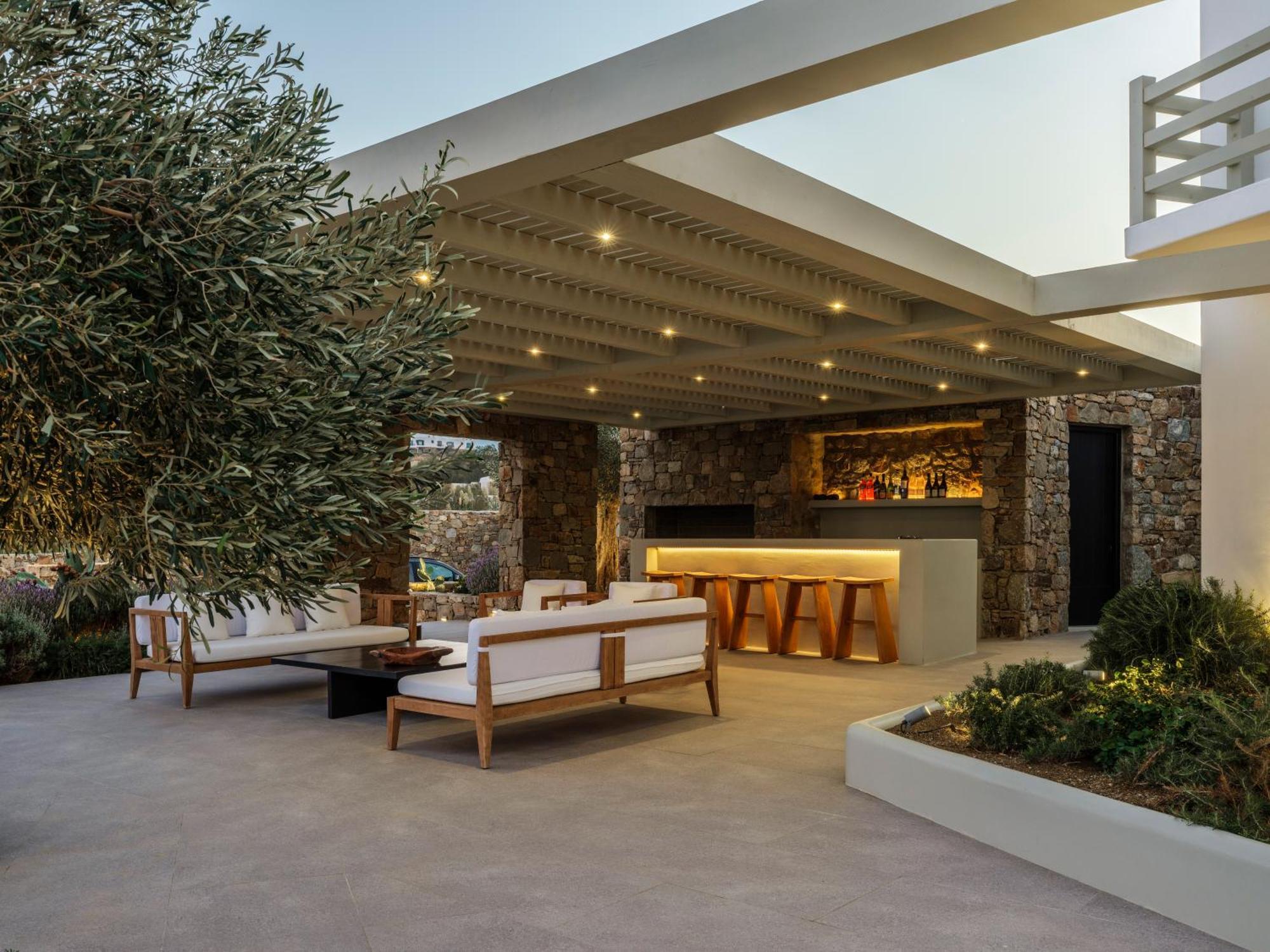 Blue Eye Grand Villa Mykonos カラファティス エクステリア 写真