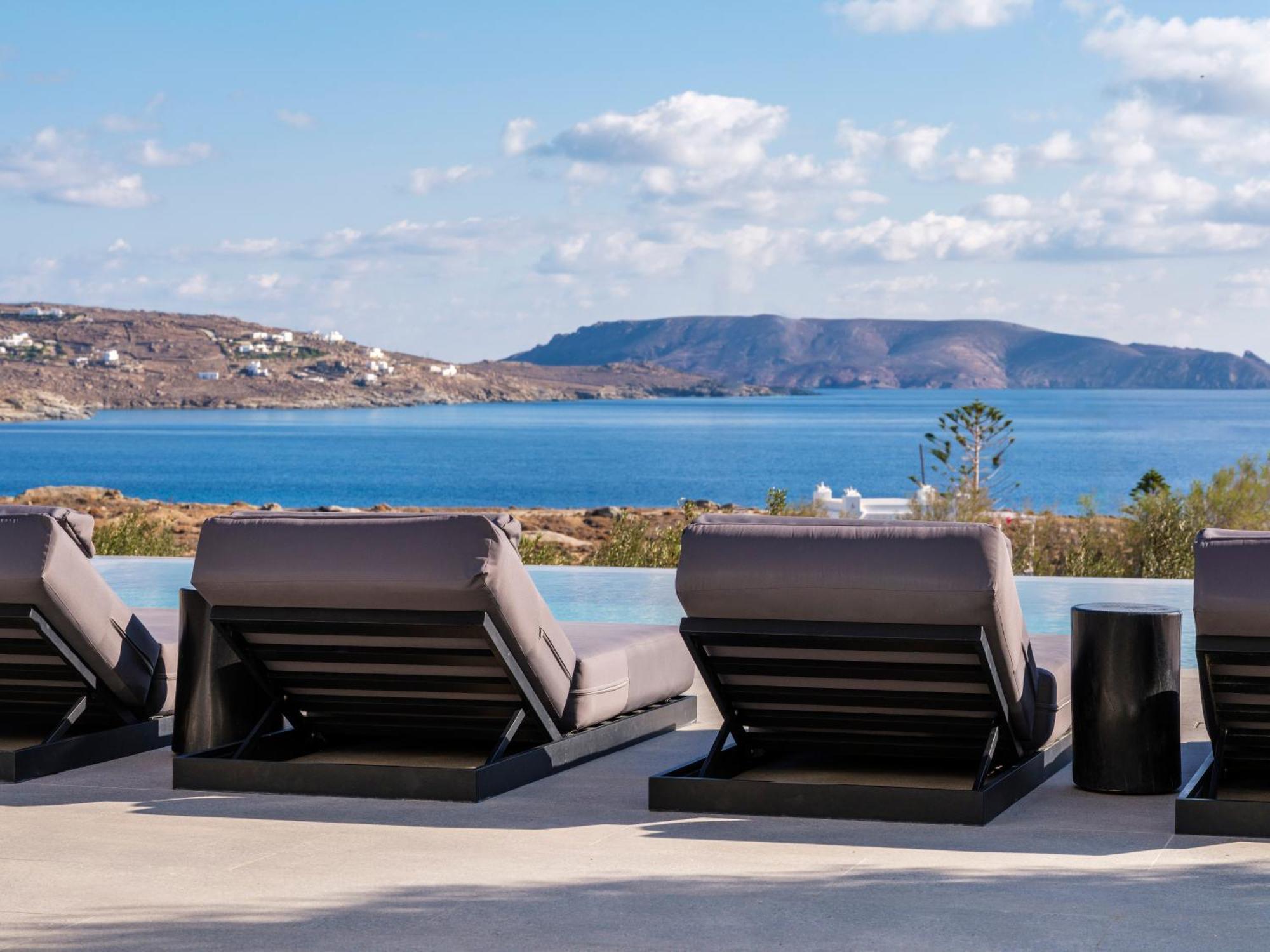 Blue Eye Grand Villa Mykonos カラファティス エクステリア 写真