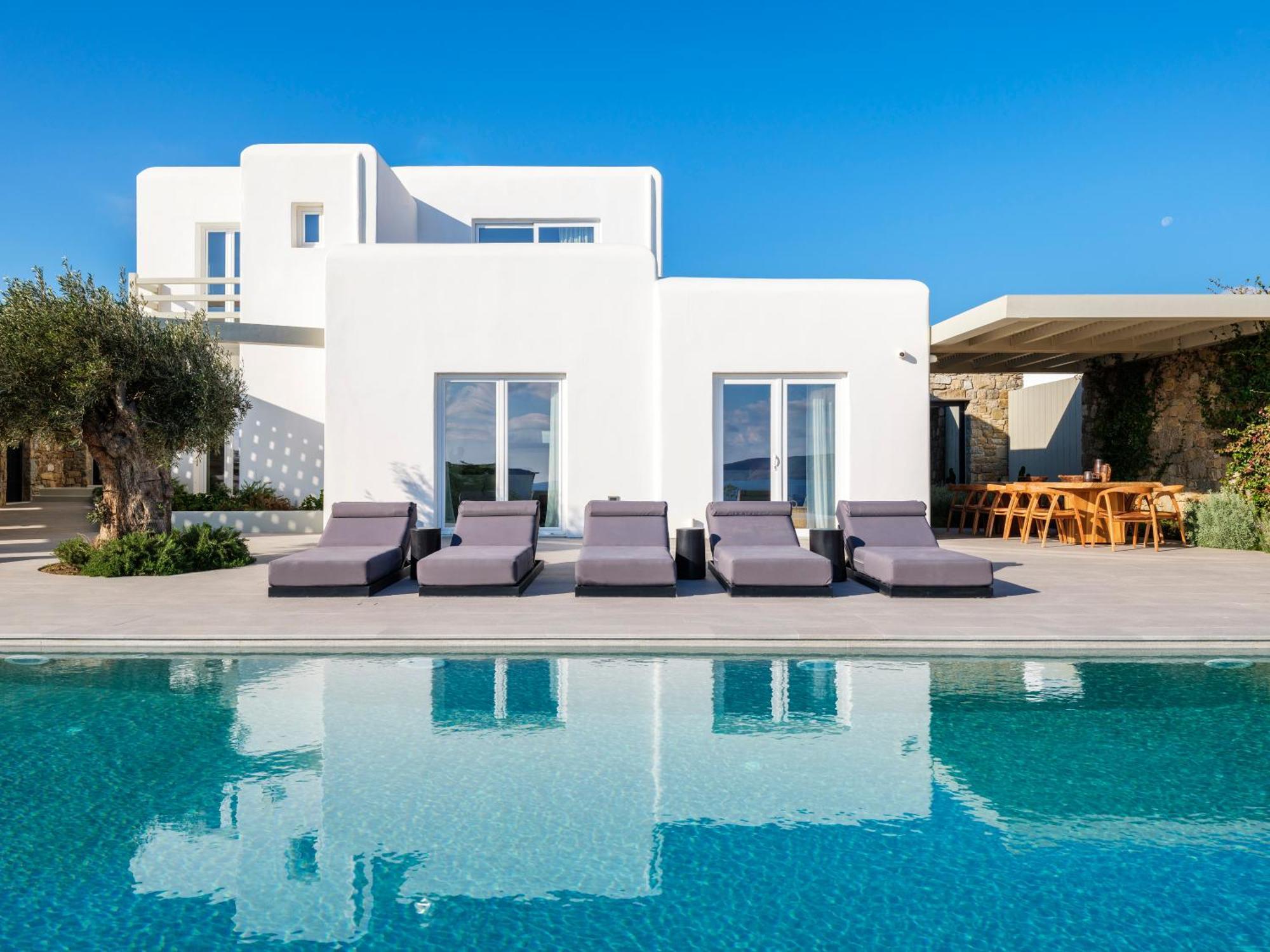 Blue Eye Grand Villa Mykonos カラファティス エクステリア 写真