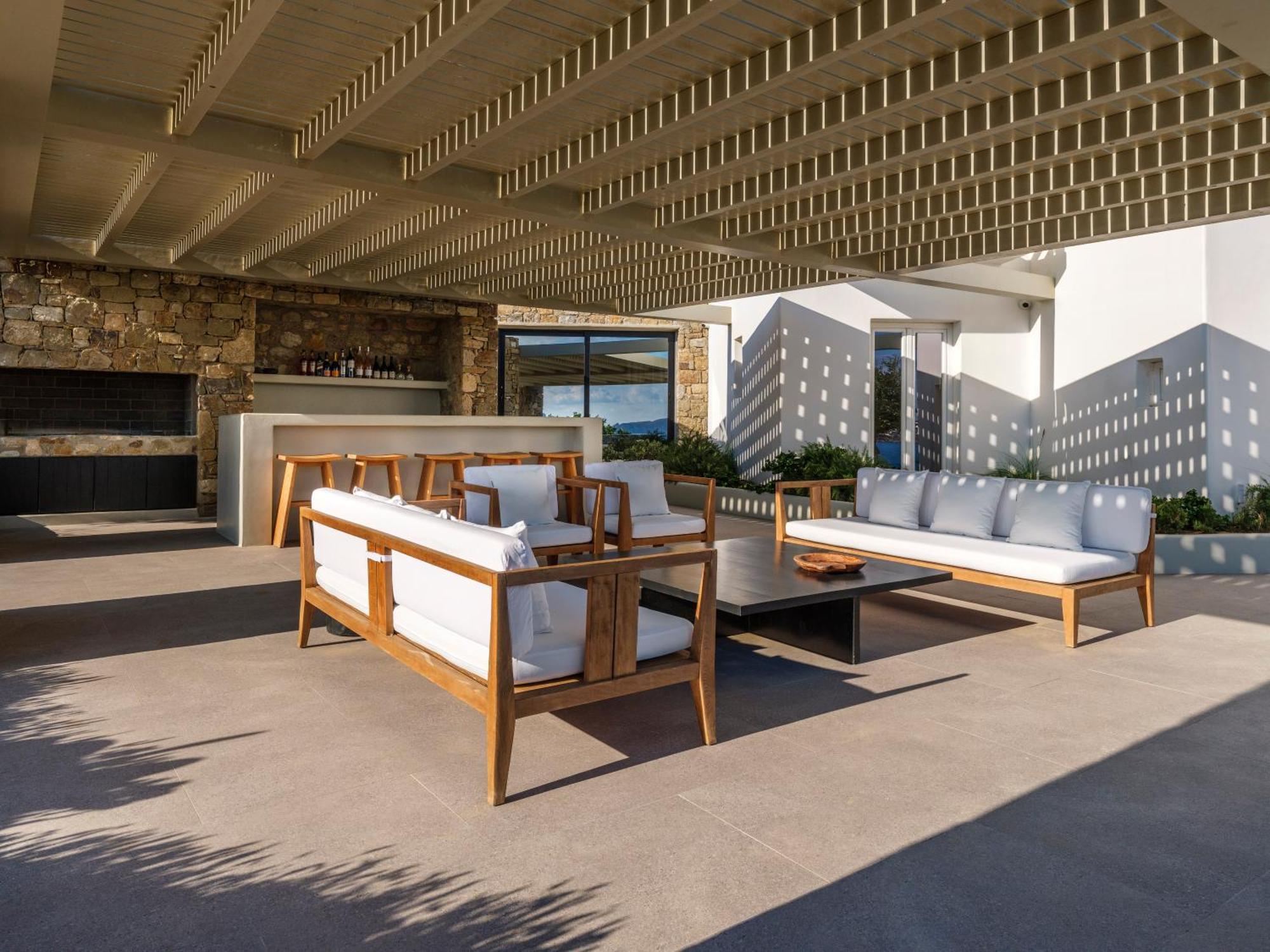 Blue Eye Grand Villa Mykonos カラファティス エクステリア 写真