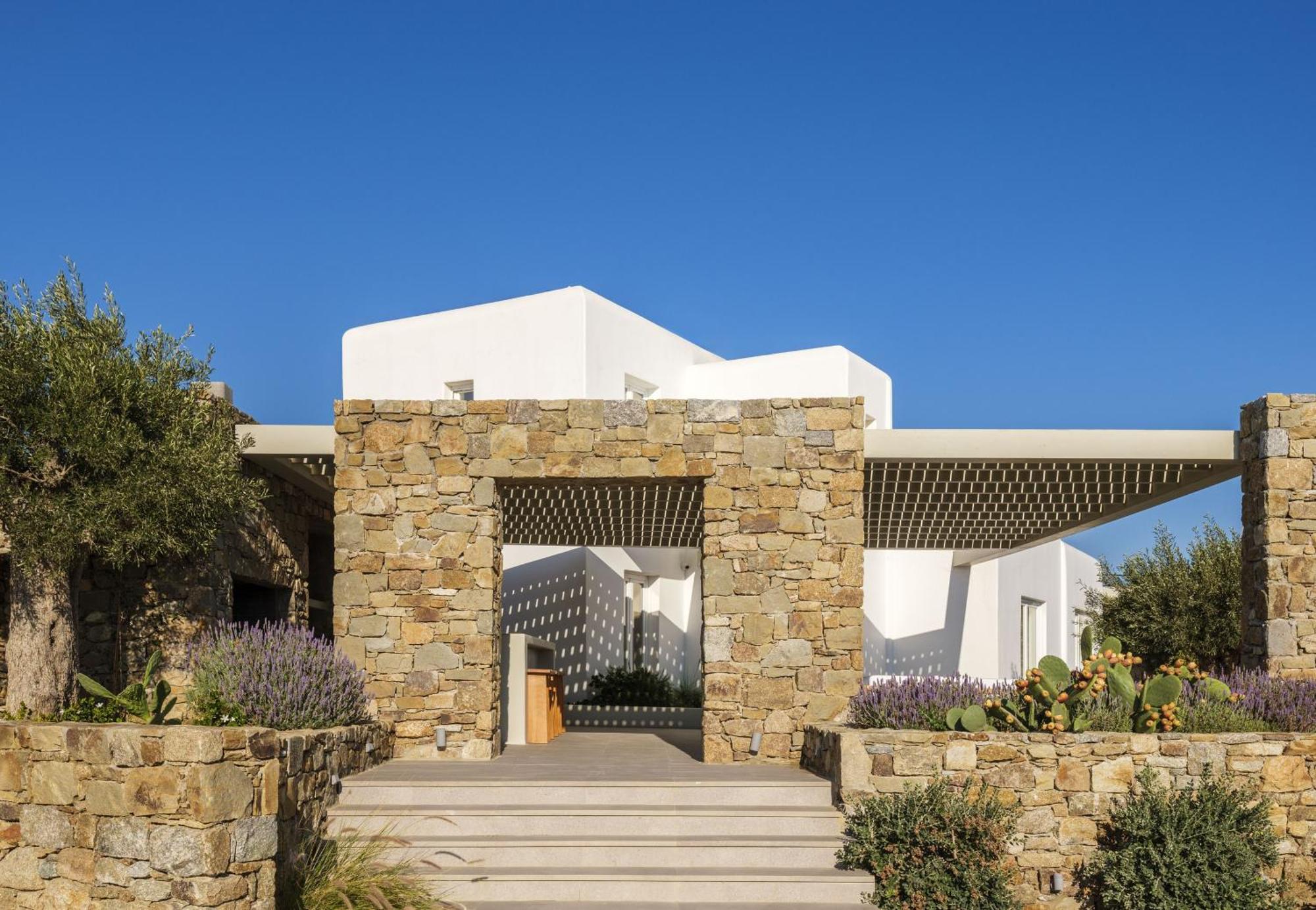 Blue Eye Grand Villa Mykonos カラファティス エクステリア 写真